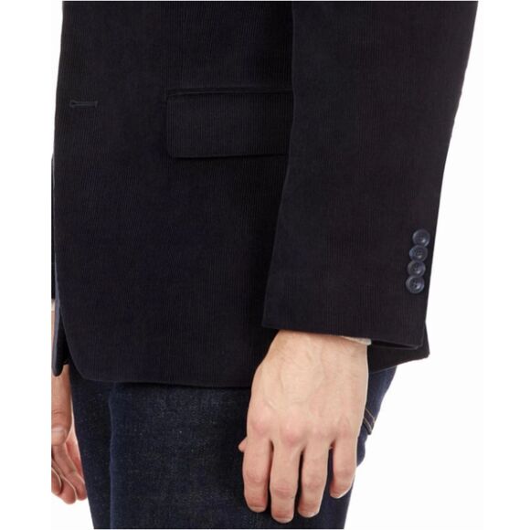 Michael Kors Kordell Corduroy Blazer Men's Size 48R Navy Classic Fit - Picture 3 of 9